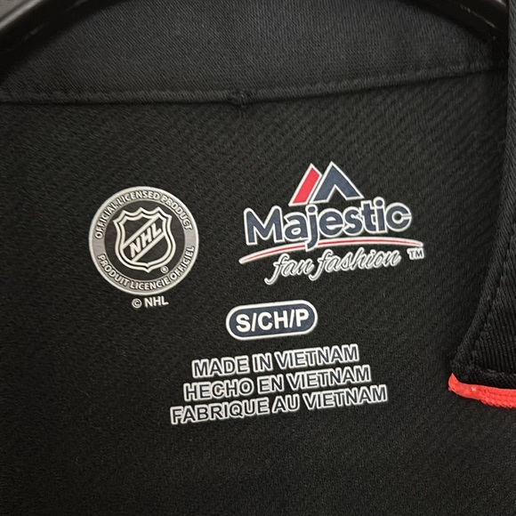 NHL Detroit Michigan Red Wings Majestic 1/3 Zip Pullover Womens Small Hockey - Picture 5 of 8